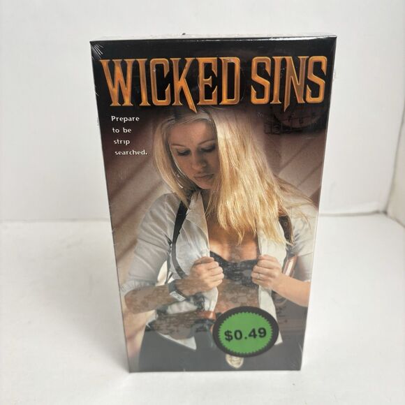 Wicked Sins VHS Tape 2001 Thriller Movie Ambrosia Productions New Sealed Rare - Picture 1 of 6